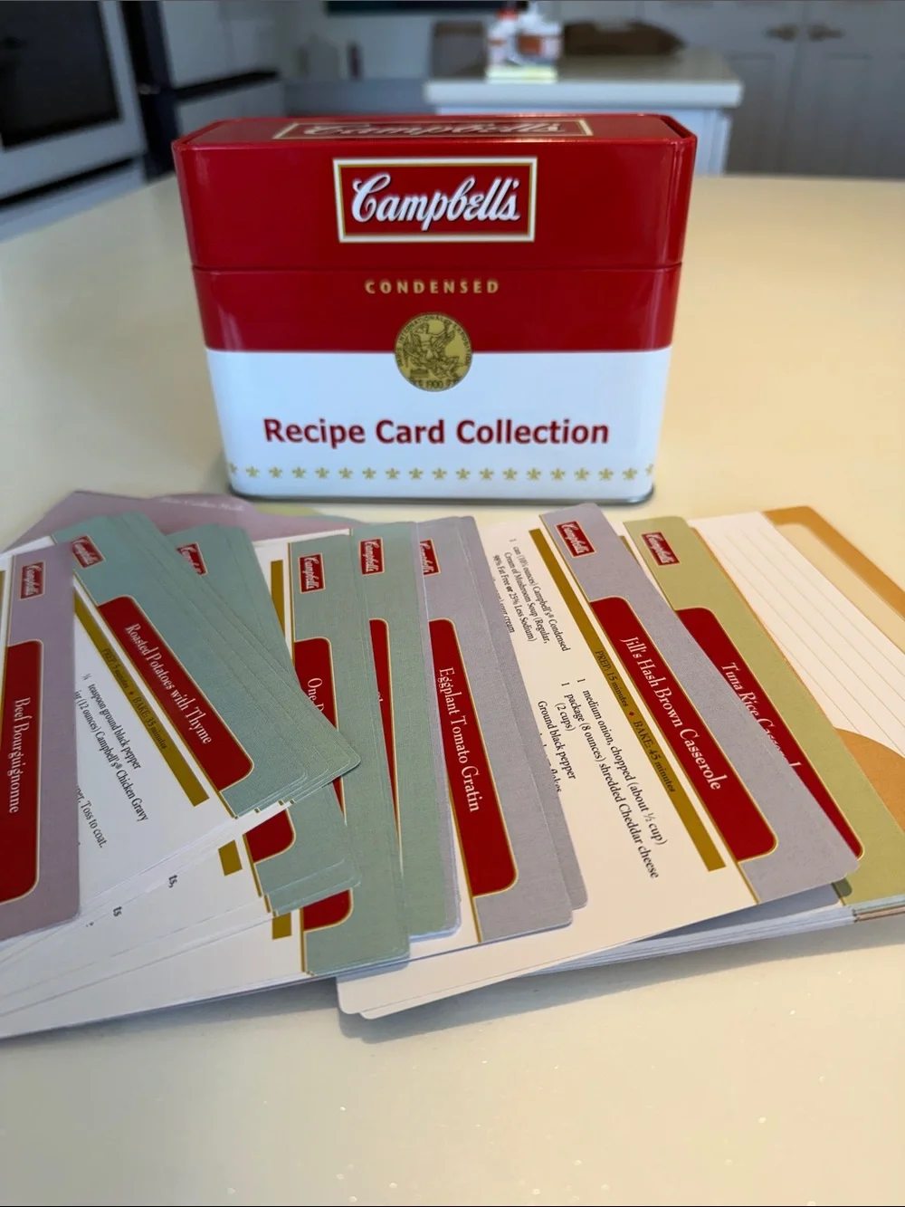 Campbell's Red & White Recipe Card Collection Tin